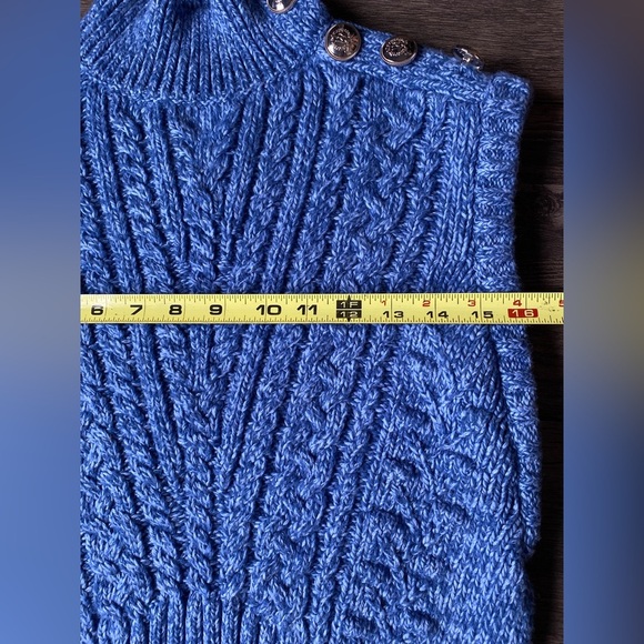 Talbots Women’s Blue Knit Vest Size S - Picture 3 of 7